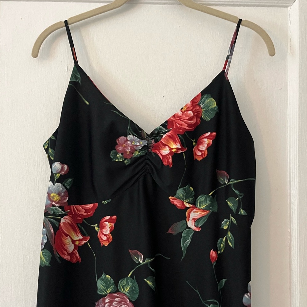 Vintage 70s/80s Nadine floral dress M - Picture 3 of 5